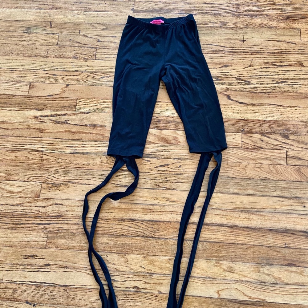 Betsy Johnson Ballerina Tie Leggings
